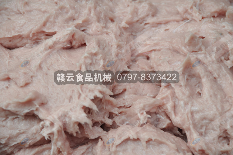 這就是慢速機打好的肉漿